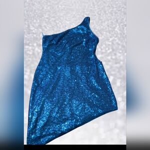 Sparkling Blue Sequin Dress